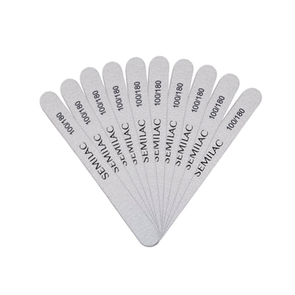 10 PACK Semilac Nail File "STRAIGHT" 100/180 SOFT