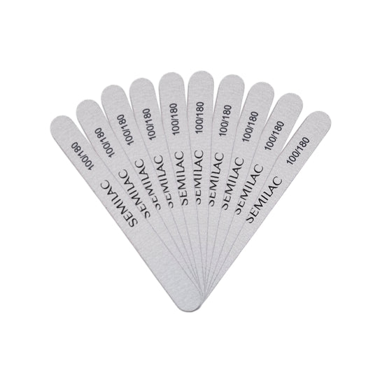 10 PACK Semilac Nail File "STRAIGHT" 100/180 SOFT