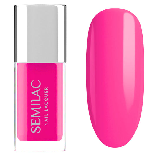 119 Nail Lacquer Classic Neon Pink - Semilac Regular Nail Polish - SEMILAC USA