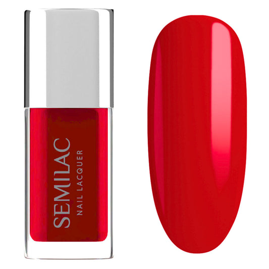 120 Nail Lacquer Classic Neon Red - Semilac Regular Nail Polish - SEMILAC USA