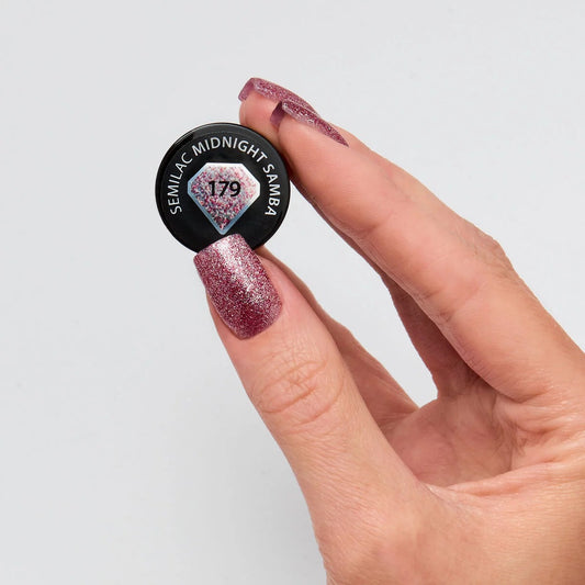 179 Midnight Samba - Semilac Soak Off Gel / Hybrid Nail Polish - SemilacUSA