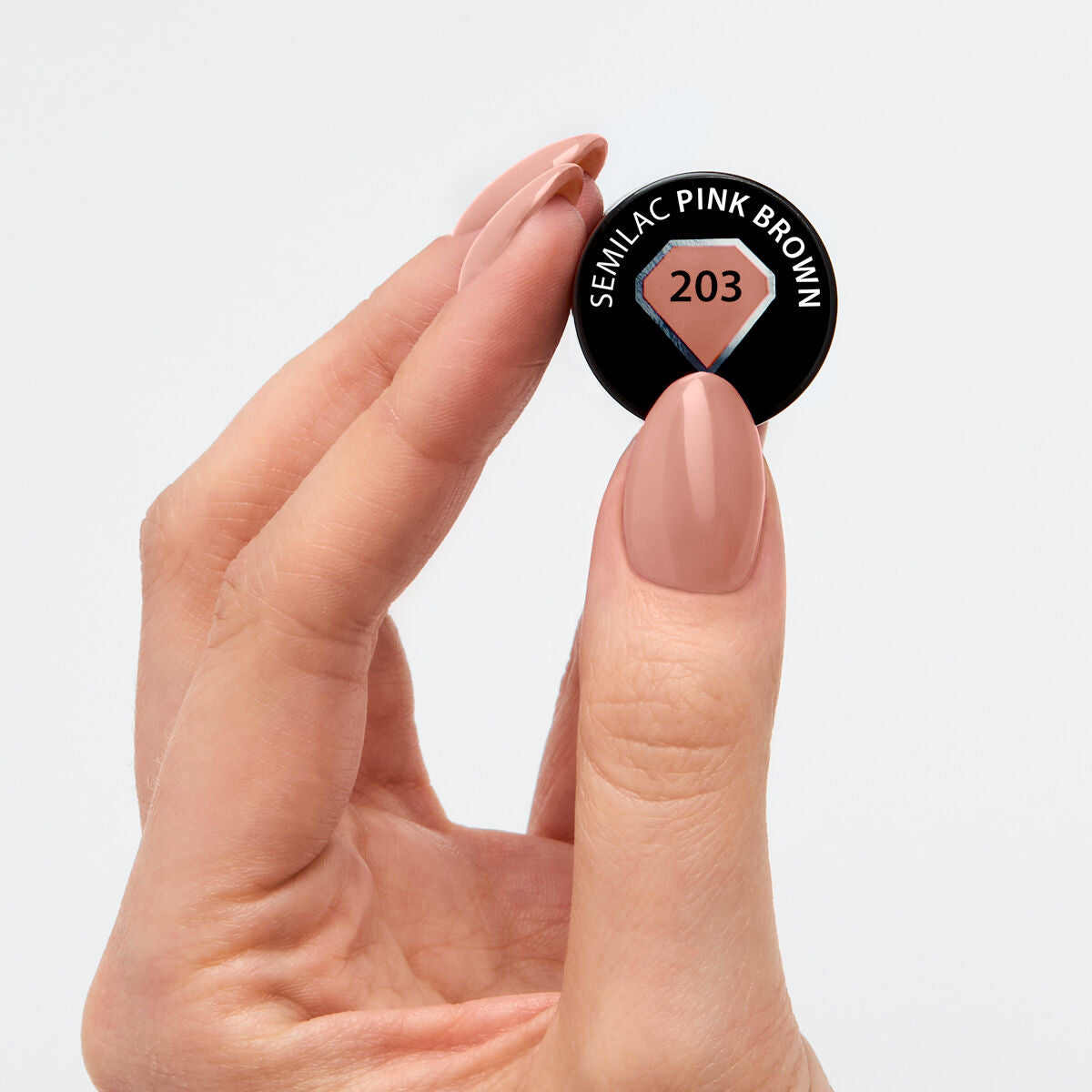 203 Business Line Pink Brown - Semilac Soak Off Gel / Hybrid Nail Polish