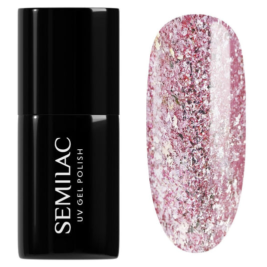 293 ROSE GOLD SHIMMER - Semilac Soak Off Gel / Hybrid Nail Polish