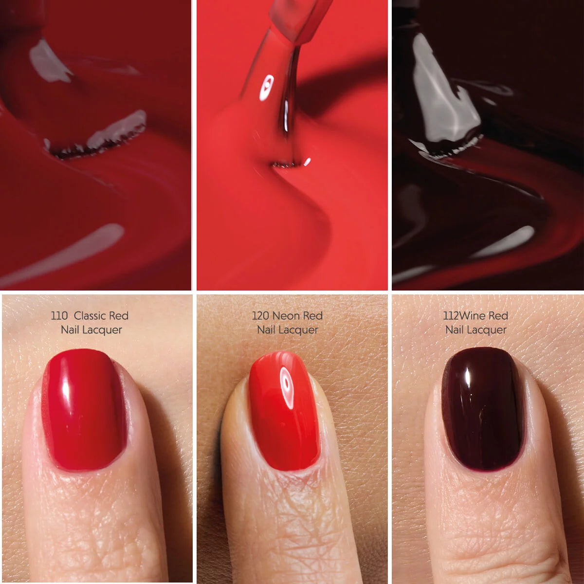 120 Nail Lacquer Classic Neon Red - Semilac Regular Nail Polish