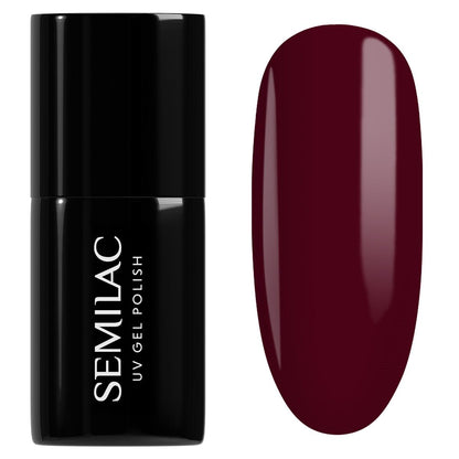 316 Burgundy Red - Semilac Soak Off Gel / Hybrid Nail Polish