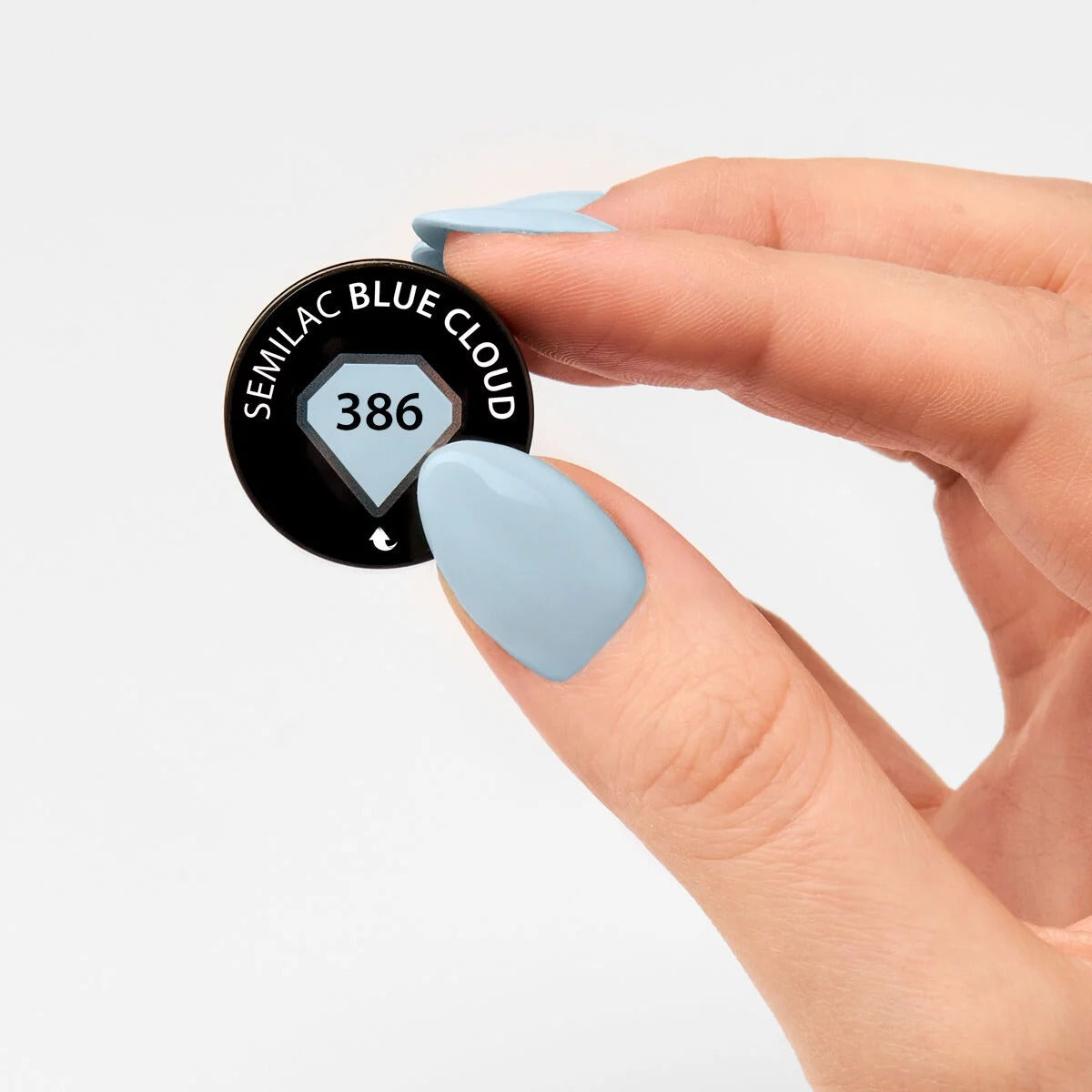 386 BLUE CLOUD - Semilac Soak Off Gel / Hybrid Nail Polish