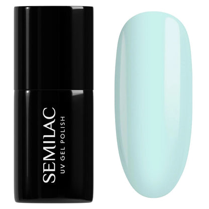 387 Mint Refresh - Semilac Soak Off Gel / Hybrid Nail Polish
