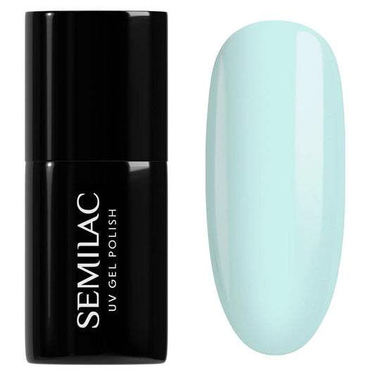 387 Mint Refresh - Semilac Soak Off Gel / Hybrid Nail Polish