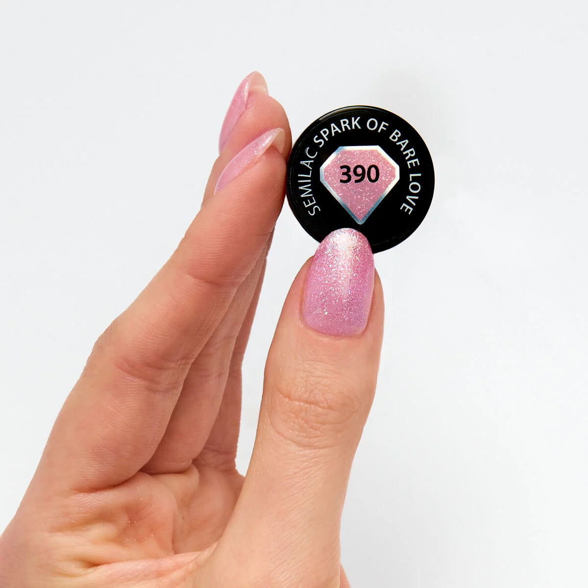 390 Spark of Bare Love - Semilac Soak Off Gel / Hybrid Nail Polish