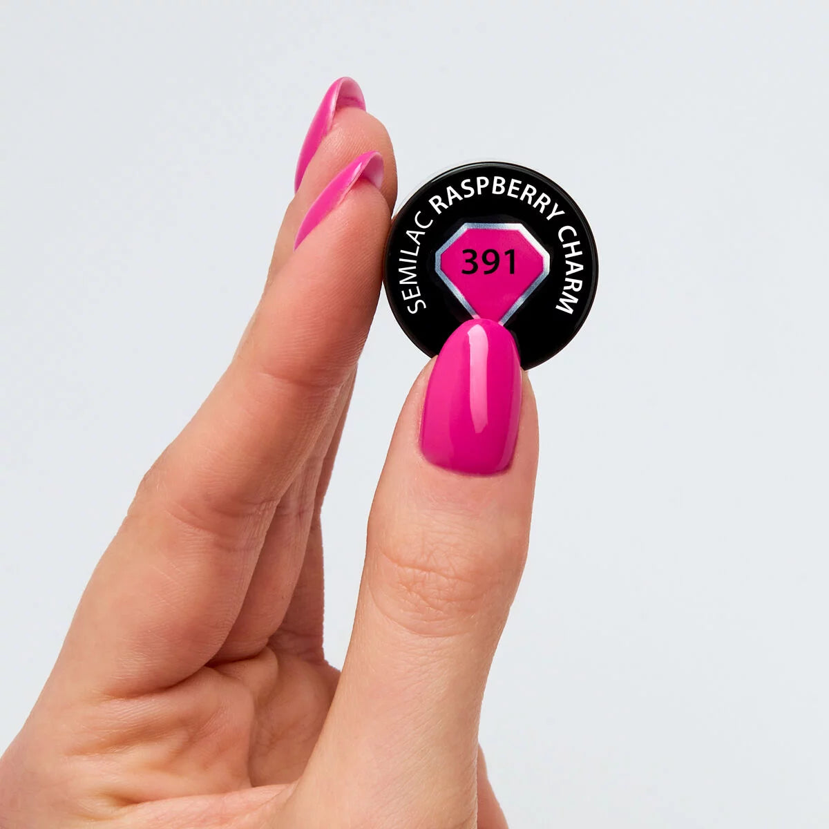 391 Raspberry Charm - Semilac Soak Off Gel / Hybrid Nail Polish