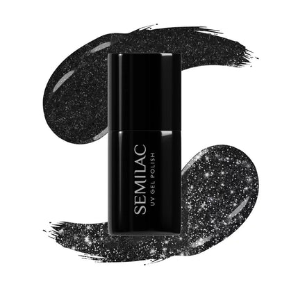 394 Sparkling Midnight Date - Semilac Soak Off Gel / Hybrid Nail Polish