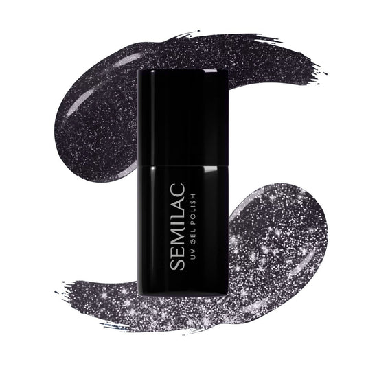 399 Dark & Spark - Semilac Soak Off Gel / Hybrid Nail Polish