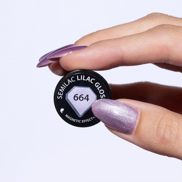 664 Lilac Gloss - Semilac Soak Off Gel / Hybrid Nail Polish