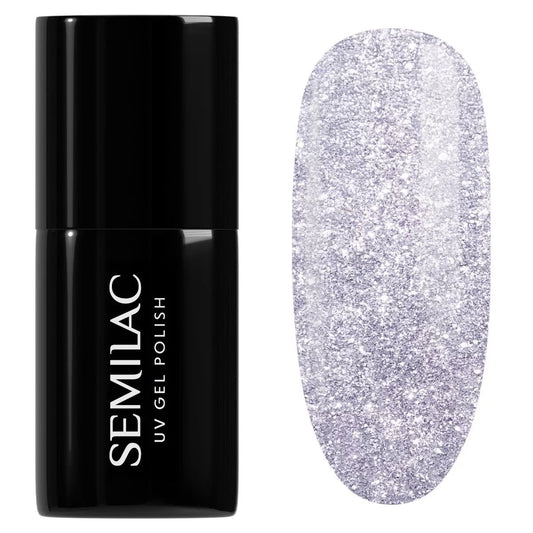 461 HOLLYWOOD SILVER - Semilac Soak Off Gel / Hybrid Nail Polish