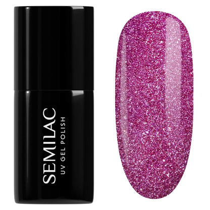 462 Pink Bubbles- Semilac Soak Off Gel / Hybrid Nail Polish