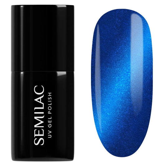 466 Blue Silk Pyjamas - Semilac Soak Off Gel / Hybrid Nail Polish - SEMILAC USA