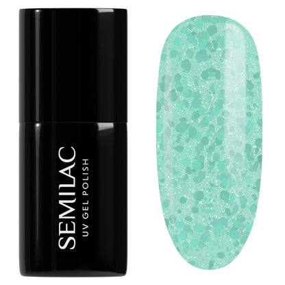 495 Mint Glacier - Semilac Soak Off Gel / Hybrid Nail Polish - SEMILAC USA