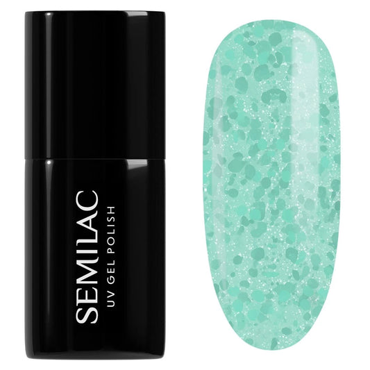 495 Mint Glacier - Semilac Soak Off Gel / Hybrid Nail Polish - SEMILAC USA