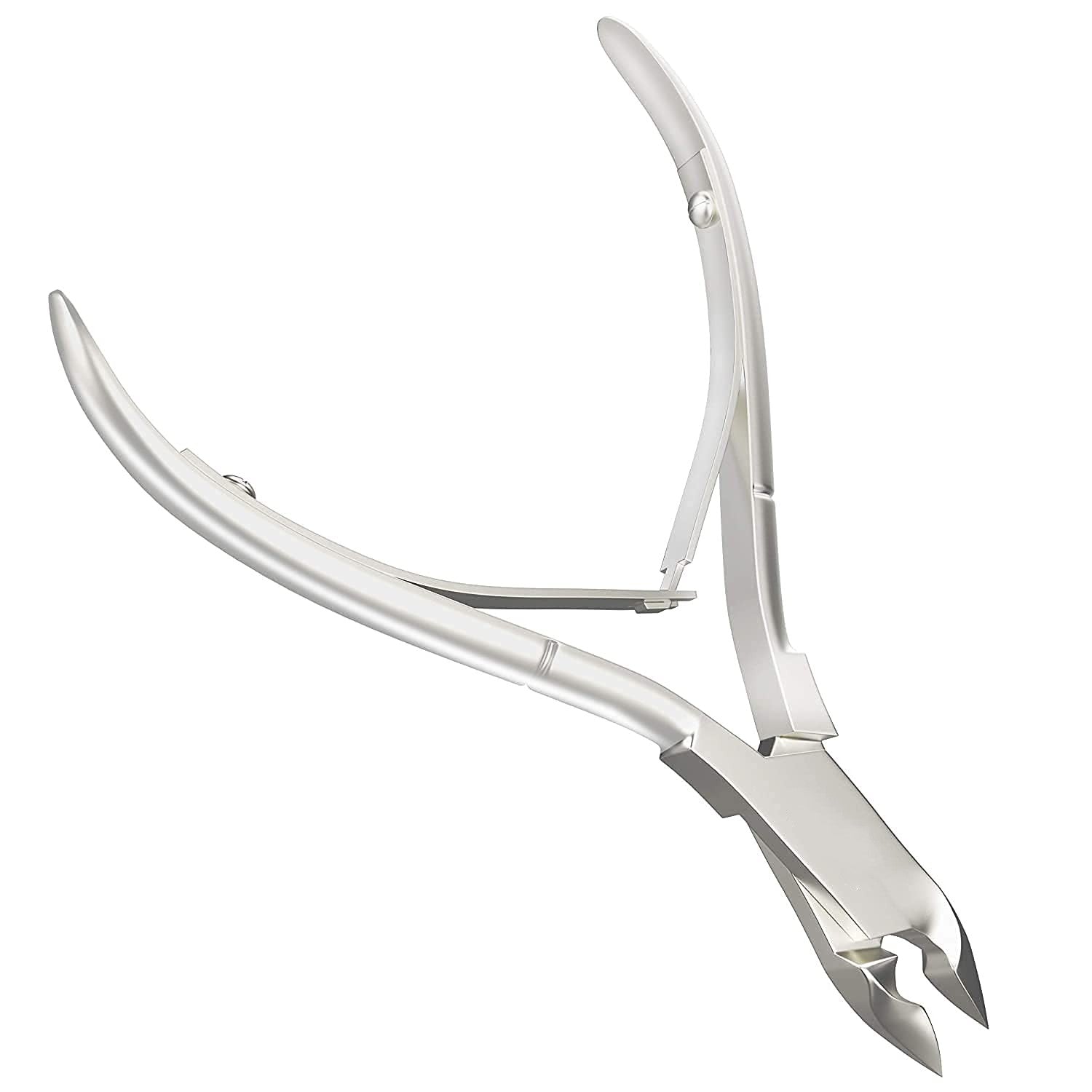Cuticle Nipper Stainless Steel 1/4 Jaw GE Trimmer - Silver - SEMILAC USA