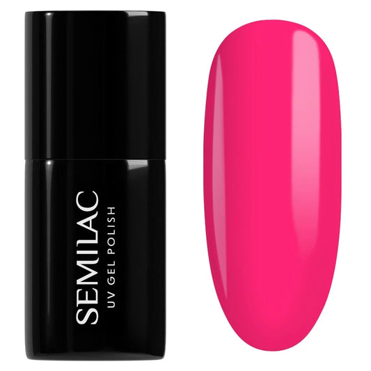 517 Neon Pink - Semilac Soak Off Gel / Hybrid Nail Polish