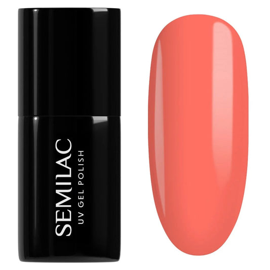 518 Neon Orange - Semilac Soak Off Gel / Hybrid Nail Polish - "Semibeats" Collection - SEMILAC USA