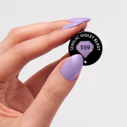 559 Violet Blast - Semilac Soak Off Gel / Hybrid Nail Polish