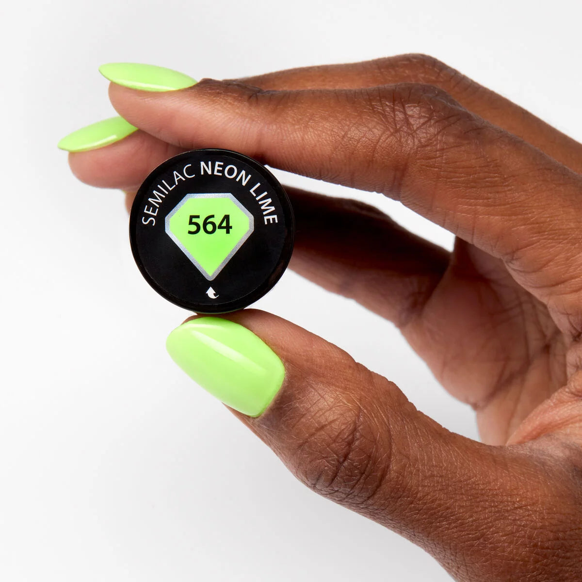 564 NEON LIME Semilac Soak Off Gel / Hybrid Nail Polish