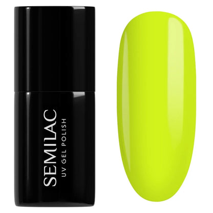 565 NEON YELLOW Semilac Soak Off Gel / Hybrid Nail Polish - SEMILAC USA