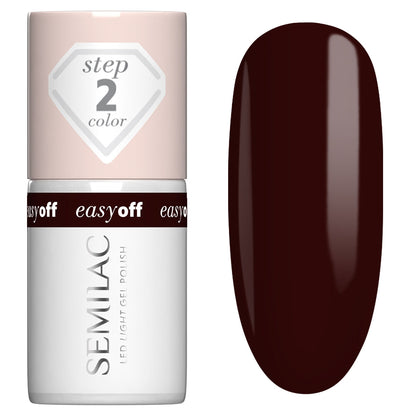 L20 EASY OFF Marrom Choco - Semilac Soak Off Gel / Hybrid Nail Polish