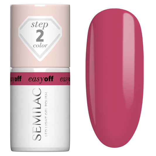 L17 EASY OFF Pink Coral - Semilac Soak Off Gel / Hybrid Nail Polish