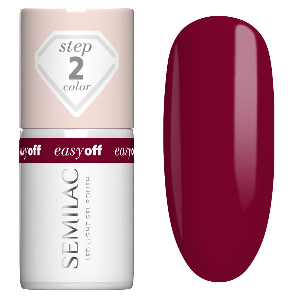 L19 EASY OFF Cherry Coke - Semilac Soak Off Gel / Hybrid Nail Polish