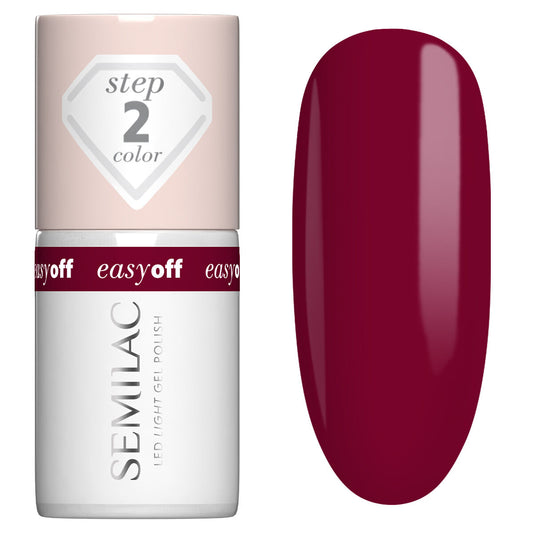 L19 EASY OFF Cherry Coke - Semilac Soak Off Gel / Hybrid Nail Polish