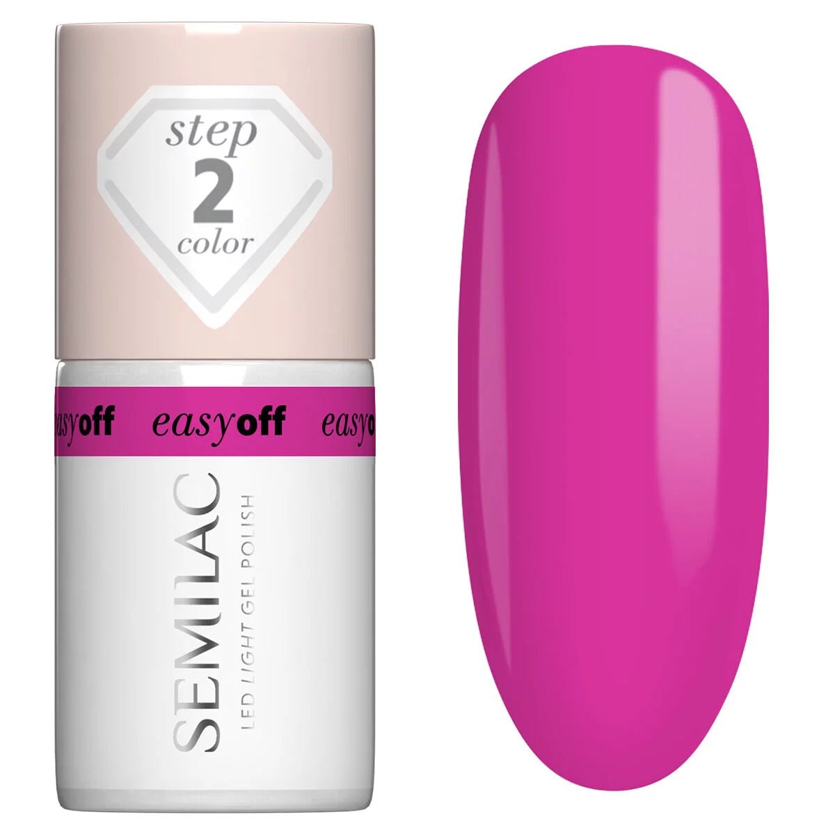L16 EASY OFF Magenta Crush - Semilac Soak Off Gel / Hybrid Nail Polish