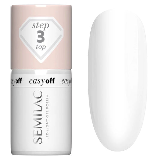EASY OFF LED LIGHT Nail Polish Top Coat - Semilac Soak Off Gel / Hybrid Nail Polish