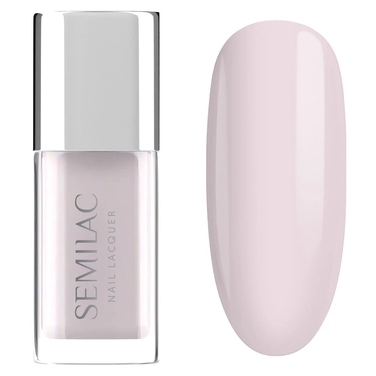 102 Nail Lacquer Sheer Milky Pink - Semilac Regular Nail Polish