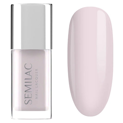 102 Nail Lacquer Sheer Milky Pink - Semilac Regular Nail Polish