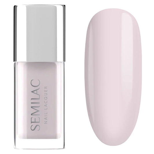 102 Nail Lacquer Sheer Milky Pink - Semilac Regular Nail Polish