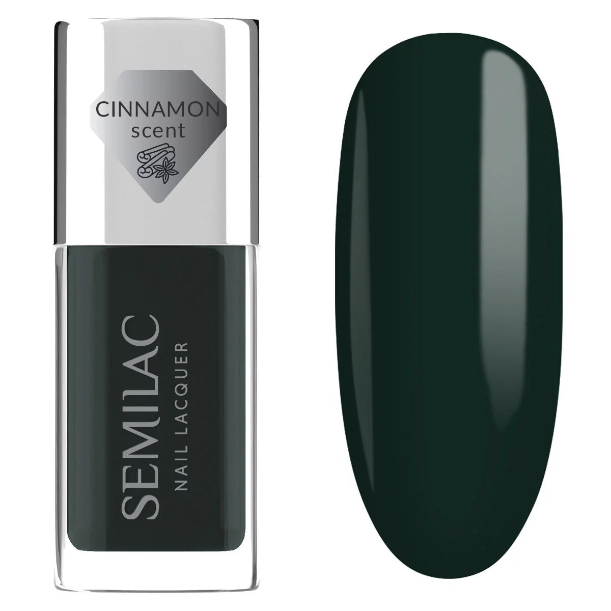 114 Nail Lacquer Bottle Green - Semilac Regular Nail Polish