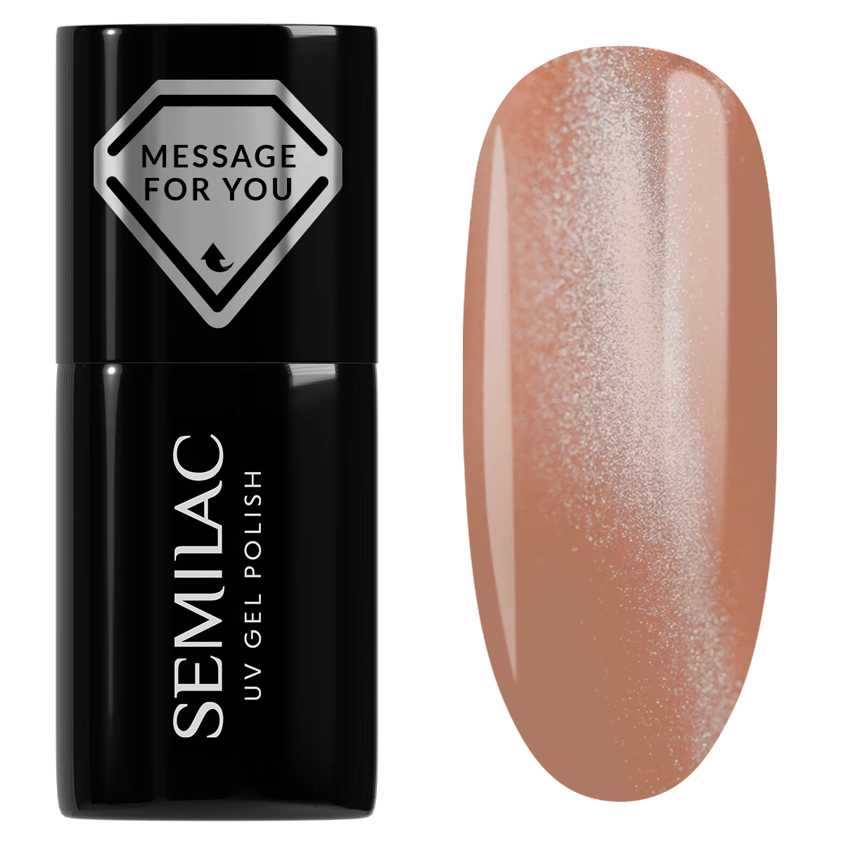 733 Creamy Praline Gloss - Semilac Soak Off Gel / Hybrid Nail Polish