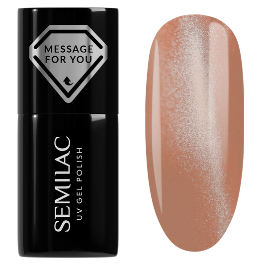 733 Creamy Praline Gloss - Semilac Soak Off Gel / Hybrid Nail Polish