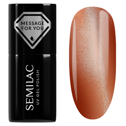 734 Toffee Jelly Gloss - Semilac Soak Off Gel / Hybrid Nail Polish