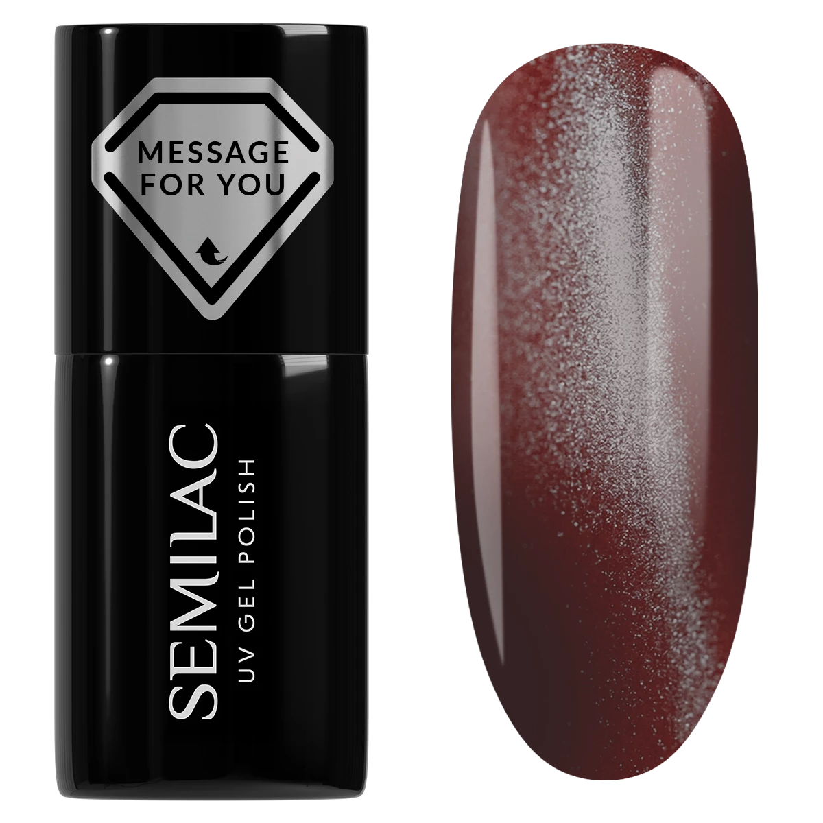 738 Cherry Choco Jelly Gloss - Semilac Soak Off Gel / Hybrid Nail Polish