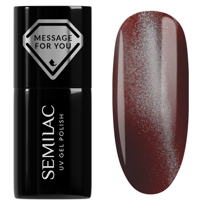 738 Cherry Choco Jelly Gloss - Semilac Soak Off Gel / Hybrid Nail Polish