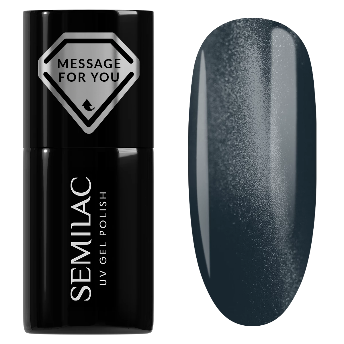 739 Teal Jelly Gloss - Semilac Soak Off Gel / Hybrid Nail Polish