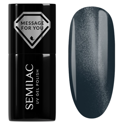 739 Teal Jelly Gloss - Semilac Soak Off Gel / Hybrid Nail Polish