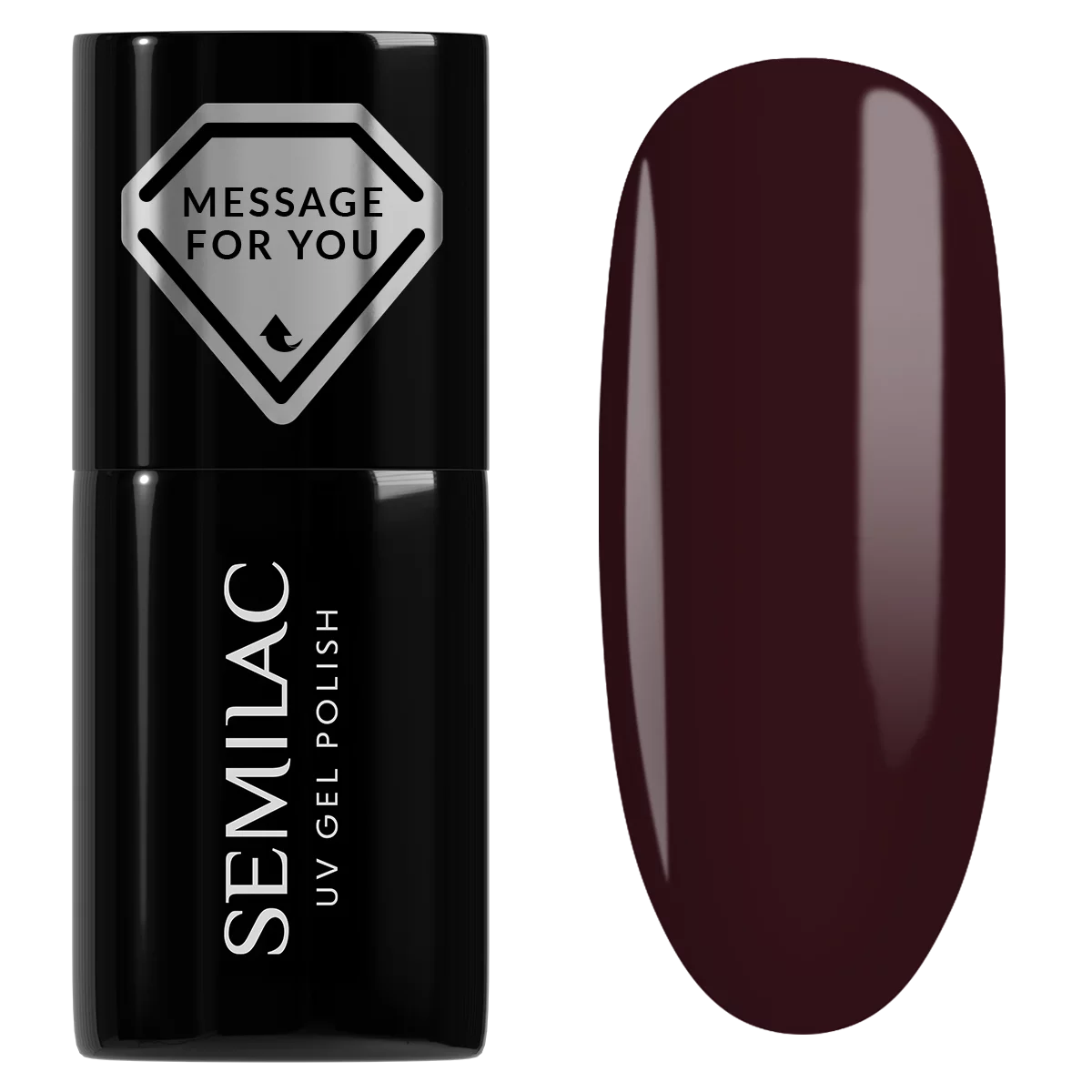 740 Deep Plum - Semilac Soak Off Gel / Hybrid Nail Polish