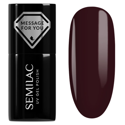 740 Deep Plum - Semilac Soak Off Gel / Hybrid Nail Polish