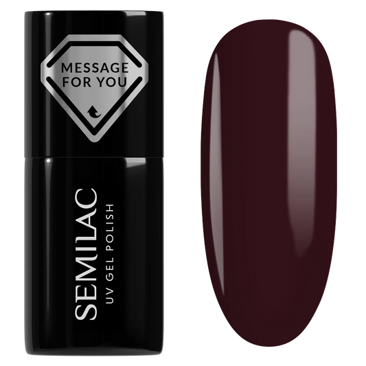 740 Deep Plum - Semilac Soak Off Gel / Hybrid Nail Polish