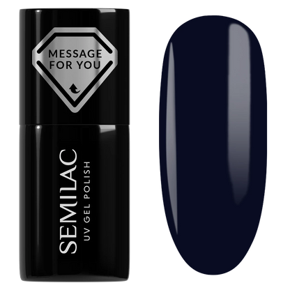 741 Navy Eclipse - Semilac Soak Off Gel / Hybrid Nail Polish