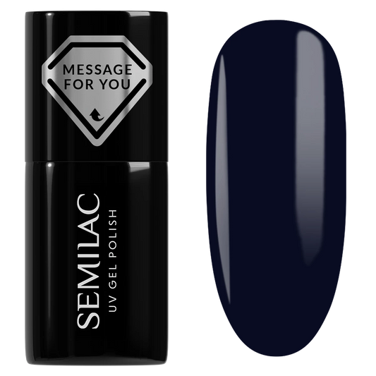 741 Navy Eclipse - Semilac Soak Off Gel / Hybrid Nail Polish